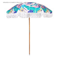 Portable Beach Advertising Umbrella Custom Printing Beach Umbrella Anti UV Sun Umbrella